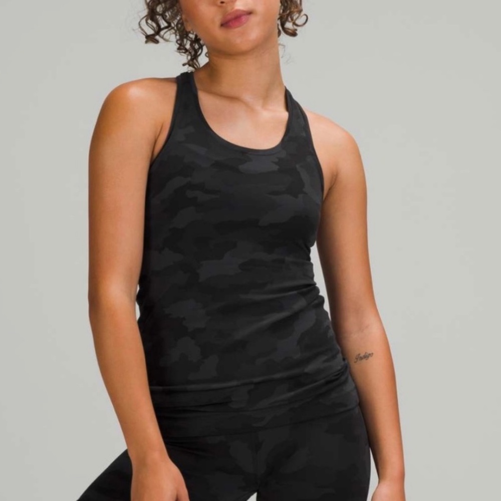 lululemon athletica cool racerback tank top - black camo